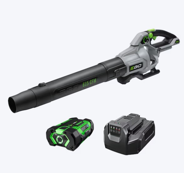 EGO POWER+ 56-volt 615-CFM 170-MPH Battery Handheld Leaf Blower 2.5 Ah Battery Included Charger Included