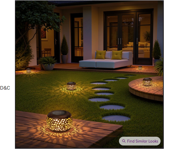 3.94” Solar Powered Integrated LED Color Changing Outdoor Lantern (Set of 2)