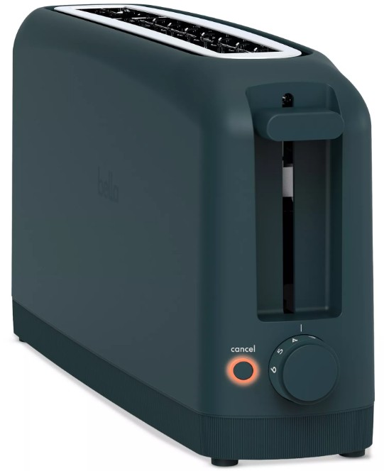 2-Slice Wide-Slot Slim Toaster, Forest Green