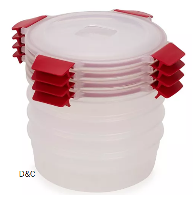 Nest Lock 8-Piece Round Food Storage Container Set