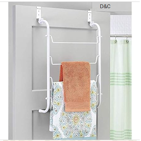 Whitmor Over The Door, White Towel Rack, Medium, 6023-529