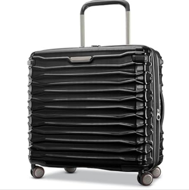 Samsonite Stryde 2 Hardside Expandable with Double Spinner Wheels, Medium Glider, Stealth Black