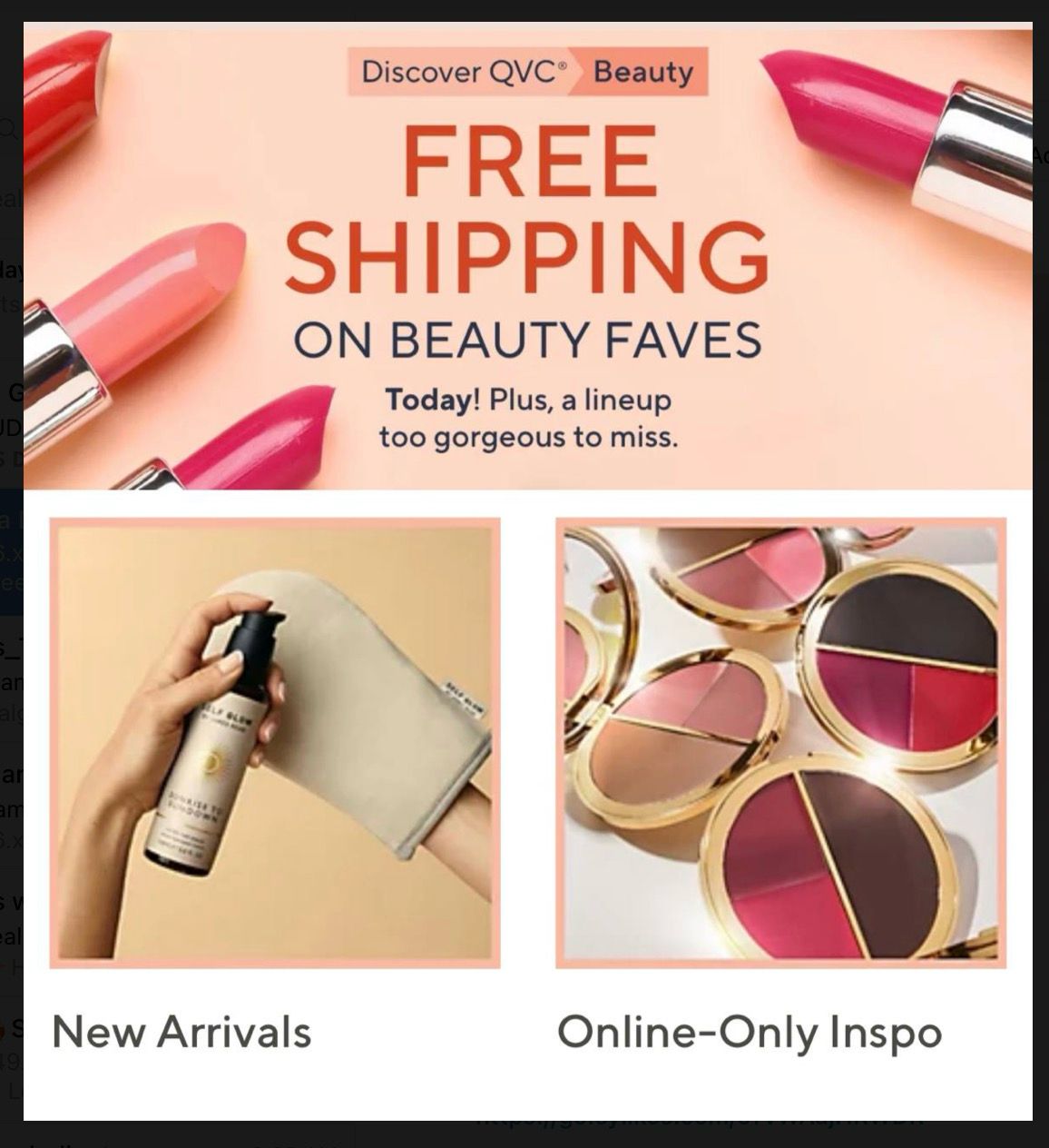 QVC SITEWIDE $50 off $100 or $25 off $50 (New account with CODE: SPRINGSTYLE)