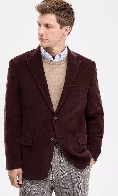 Men’s Modern-Fit Corduroy Sport Coat
