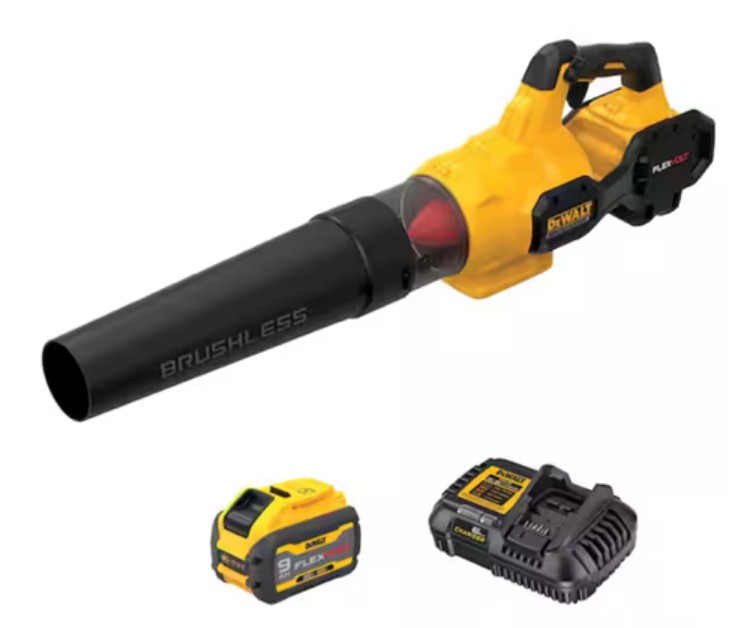 DEWALT DCBL772X1 FLEXVOLT 60V MAX* Blower, 125 MPH, 600 CFM Kit with 9Ah Battery and Charger