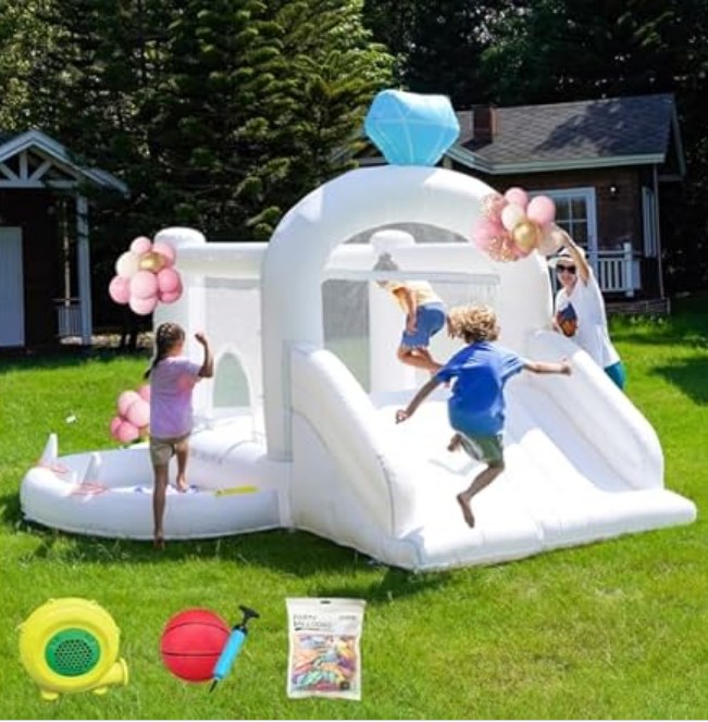 Doctor Dolphin Inflatable Bounce House Water Slide