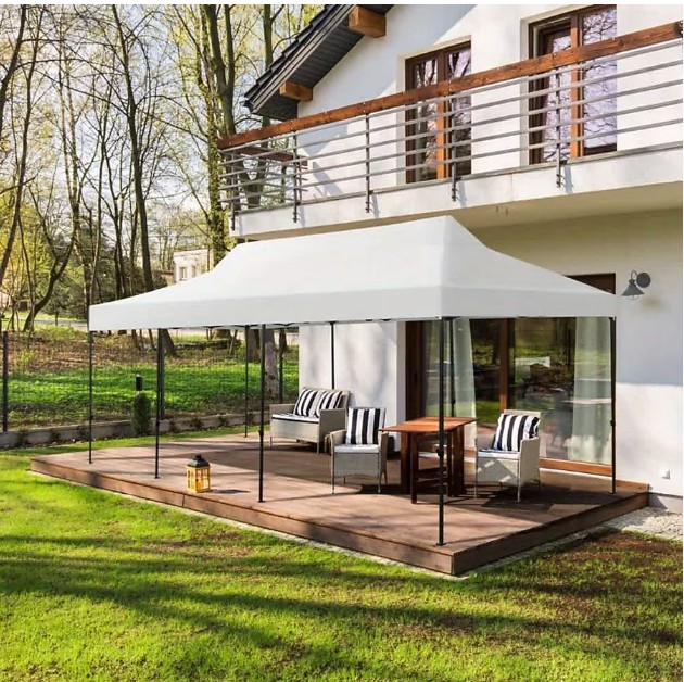 U-HOMY 10x30Ft Heavy Duty Canopy Tent White