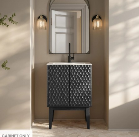 Bosse 24″ Freestanding Bathroom Vanity Cabinet without Top in Black Oak