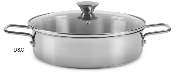Stainless Steel 3-Qt. Everyday Pan & Lid
