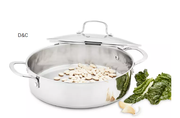 Stainless Steel 5-Qt. Covered Everyday Pan