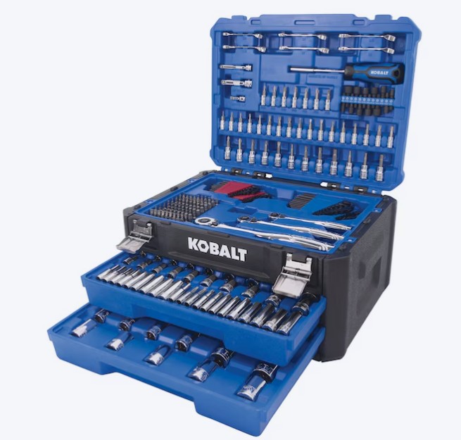 Kobalt 302 -Piece Metric and standard (SAE) Mechanics Tool Set with Hard Case