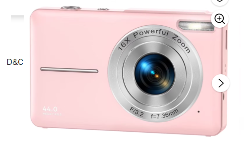 Melcam 1080P Digital Camera 44MP 16X Digital Zoom Compact Point and Shoot Camera Portable Small Camera Starter Camera for Teens Students Boys Girls Seniors