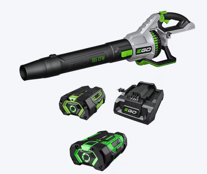 EGO POWER+ 56V 765 CFM 200 MPH Handheld Blower with 5.0Ah ARC Lithium Battery and 2.5Ah ARC Lithium Battery