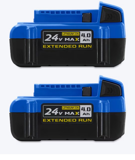 Kobalt 24 -Volt 2 -Pack Lithium-ion ( 4 Ah 4 Ah Battery )