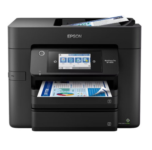 Epson WorkForce Pro WF-4830 Wireless All-in-One Printer – Black: Automatic 2-Sided Printing & Scanner, 500-Sheet Capacity
