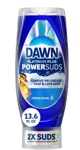 Dawn Platinum Plus, Dish Soap, 13.6 oz. EZ-Squeeze Bottle