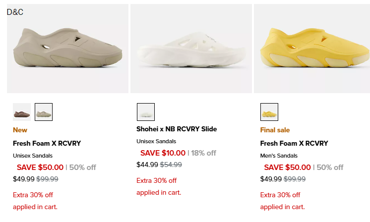 Fresh Foam X RCVRY $35 when added to cart