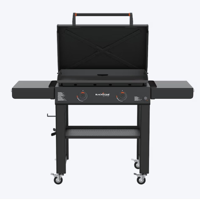 Blackstone 30″ Culinary Omnivore Griddle with Hood 2 -Burner Liquid propane Flat Top Grill