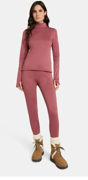 Ozark Trail Women’s Warmest Thermal Long Sleeve Fleece Mockneck Top, Sizes XS-XXL