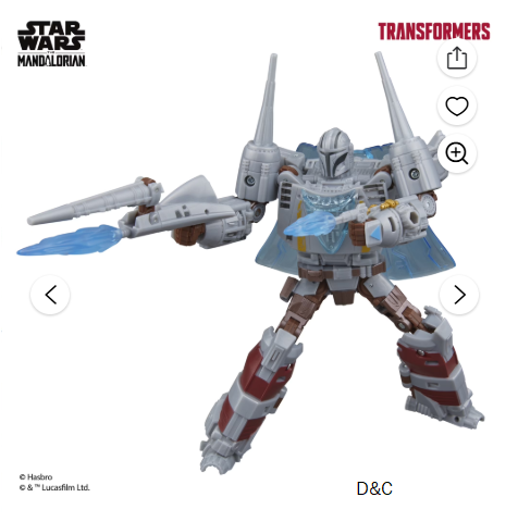 Transformers Collaborative Star Wars: The Mandalorian™ N-1 Starfighter, 7.5” Action Figure, 8+