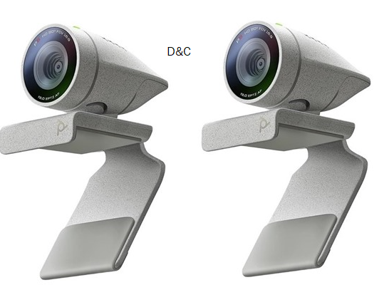 Plantronics Poly Studio P5 Professional HD Webcam – 1080p HD Video Conferencing Camera – Integrated Privacy Shutter – Connect to PC or Mac – Certified for Zoom and Teams (2-Pack)