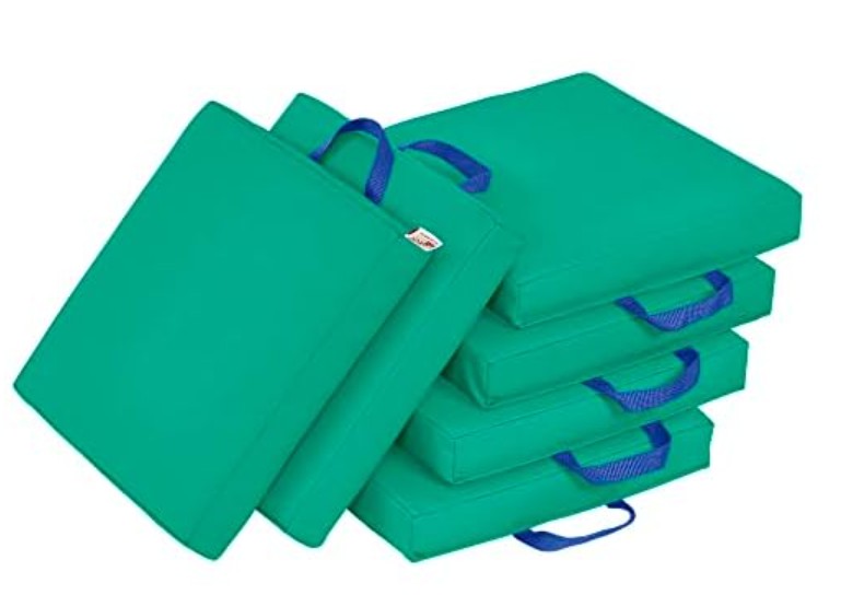 ECR4Kids SoftZone Floor Cushions, Square, Flexible Seating, 6-Piece