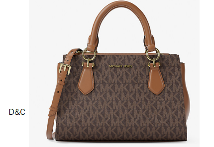 Michael Kors Outlet Marilyn Small Signature Logo Messenger Bag