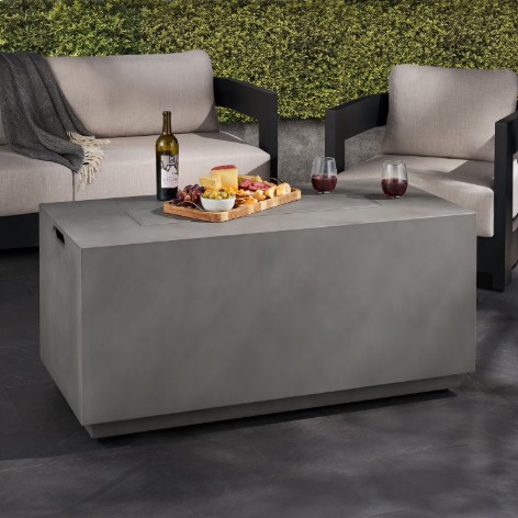 Member’s Mark 52″ Rectangular Concrete Finish Gas Fire Pit