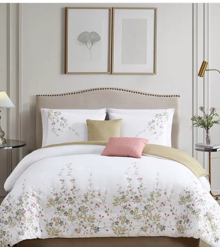 Jansy Embroidered 5-Pc. Comforter Sets
