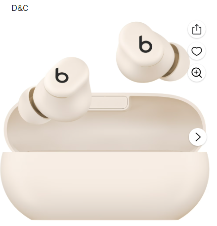 Beats Solo Buds Bluetooth Earbuds- Ivory