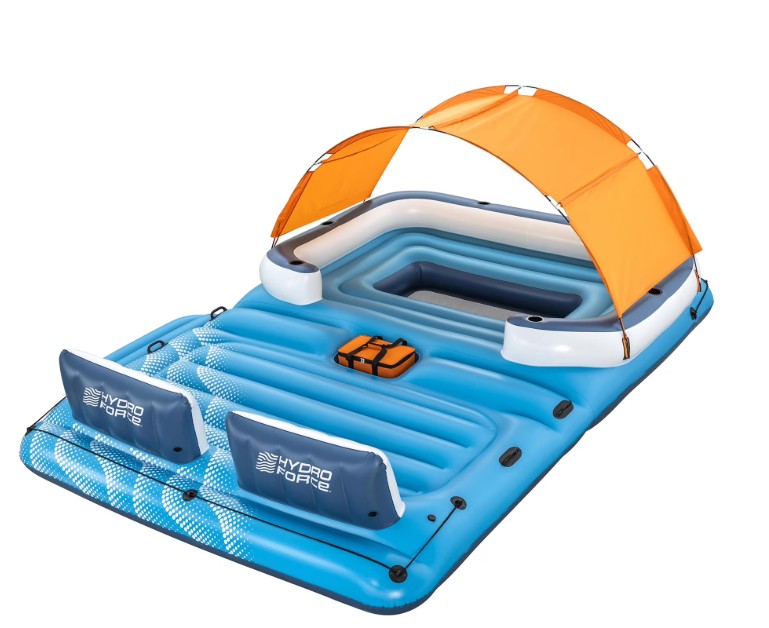 Hydro Force 12’9″ x 8’8″ x 2’4″ Tropical Breeze 6-Person Inflatable Party Island