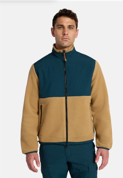 Ozark Trail Men’s and Big Men’s Mix Media Fleece Jacket, Sizes S-3XL