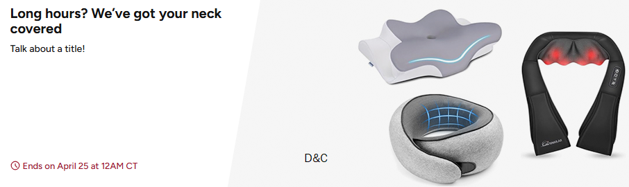 Long hours? We’ve got your neck covered