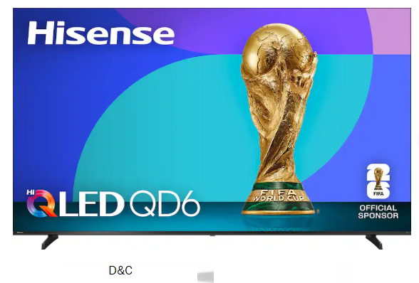 Hisense – 85″ Class QD6 Series Hi-QLED 4K UHD HDR Smart Fire TV (2025)