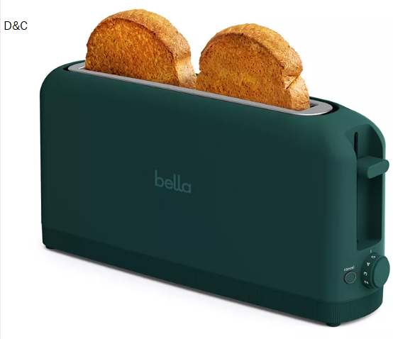 2-Slice Wide-Slot Slim Toaster, Forest Green