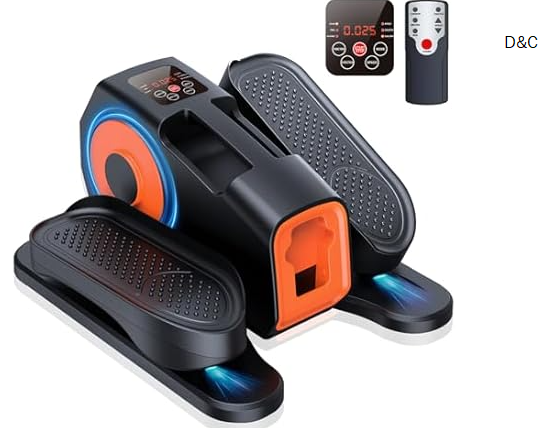 Under Desk Elliptical Machine, Electric Elliptical Leg Exerciser for Seniors with 12 Ad justable, Quiet Portable Elliptical Machine, Seated Pedal Exerciser with Remote Control