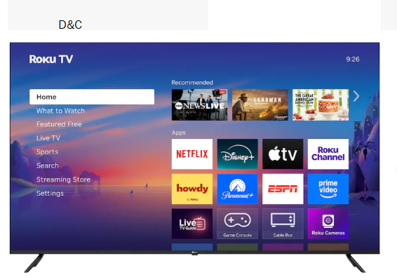 Roku – 75″ Class Select Series 4K LED Smart RokuTV (2025)