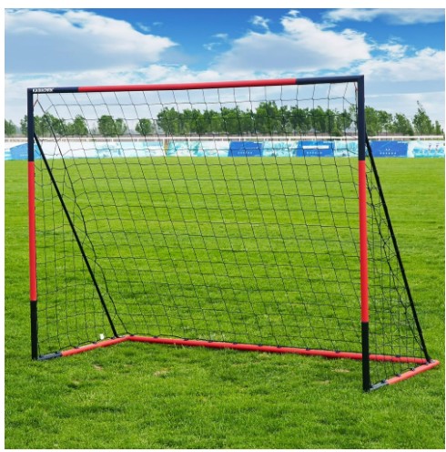 KAIHAOWIN 8’x6′ Soccer Goal – Heavy Duty Steel Frame All-Weather Soccer Net for Backyard, Indoor, and Outdoor Training (Multiple Sizes Available)