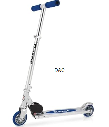 Razor A Kick Scooter for Kids – Lightweight, Foldable, Aluminum Frame, and Adjustable Handlebars