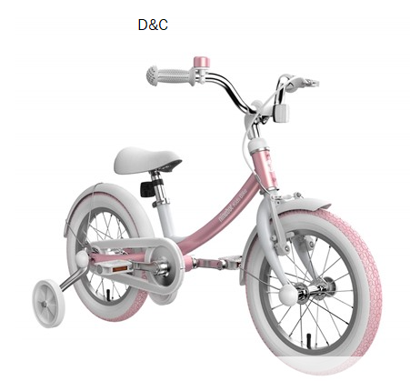 Segway Ninebot Bike for Kids w/ Training Wheels – 14″ Pink