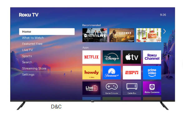 Roku – 75″ Class Select Series 4K LED Smart RokuTV (2025)