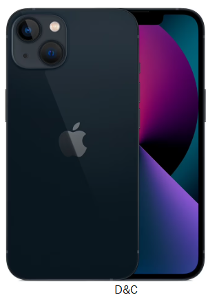 Restored Apple iPhone 13 – Fully Unlocked – 128 GB Midnight (Refurbished)