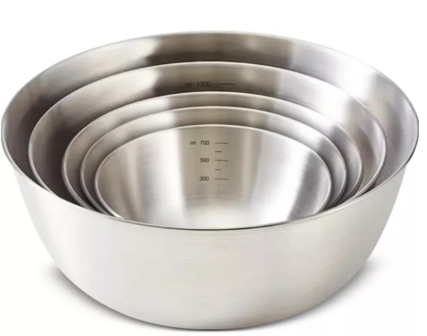 5-Piece Nesting Stainless Steel Bowl Set