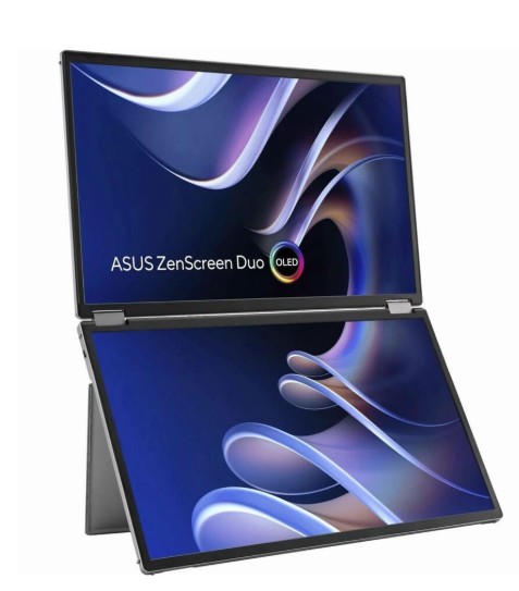 ASUS 14″ ZenScreen Duo OLED 360 degree Foldable Portable Monitor – MQ149CD