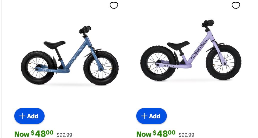 Ozark Trail 12″ M.1 Timber Kids’ Balance Bike, Blue, Unisex