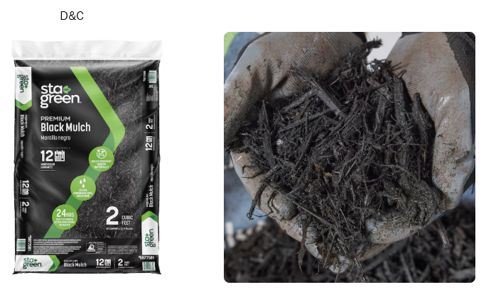 Sta-Green Premium 2-cu ft Black Mulch