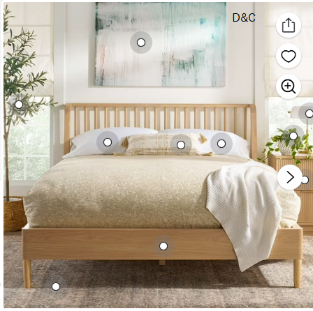 Better Homes & Gardens Lillian Spindle Bed, Queen, Natural Pine Finish