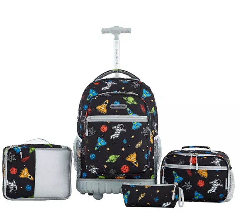 Kids Rolling Backpack Luggage Set