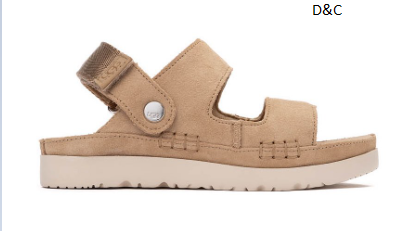 UGG® Goldenstar Glide Sandal – Little Kid / Big Kid – Sand
