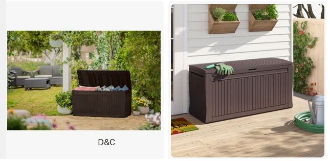 Keter Comfy 71 Gallon Durable Resin Outdoor Storage and Organization Deck Box Ideal For Garden Patio Furniture and Supplies (Choose Color)